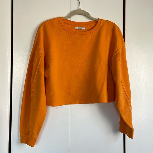 Zara Sweaters - Zara TRF Orange Crop Sweater Pull Over